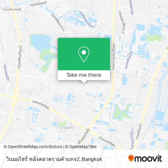 วินมอไซร์ หลังตลาดรามคำแหง2 map