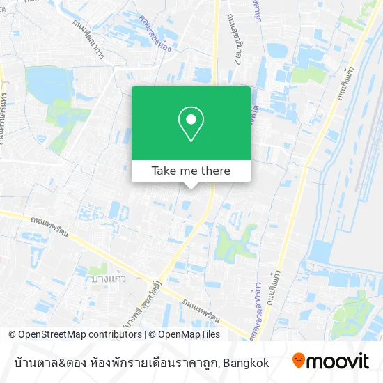 บ้านตาล&ตอง ห้องพักรายเดือนราคาถูก map
