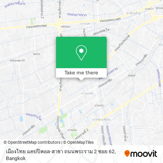 เมืองไทย แคปปิตอล-สาขา ถนนพระราม 2 ซอย 62 map