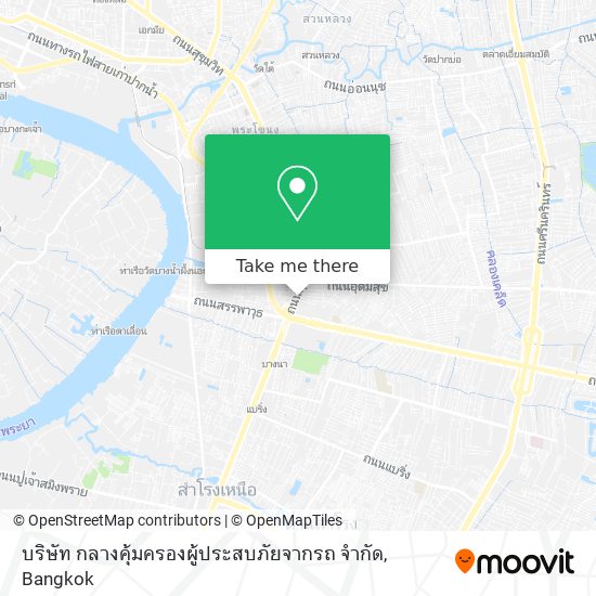 บริษัท กลางคุ้มครองผู้ประสบภัยจากรถ จำกัด map