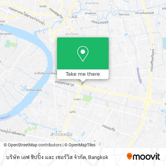 บริษัท เอฟ ชิปปิ้ง และ เซอร์วิส จำกัด map
