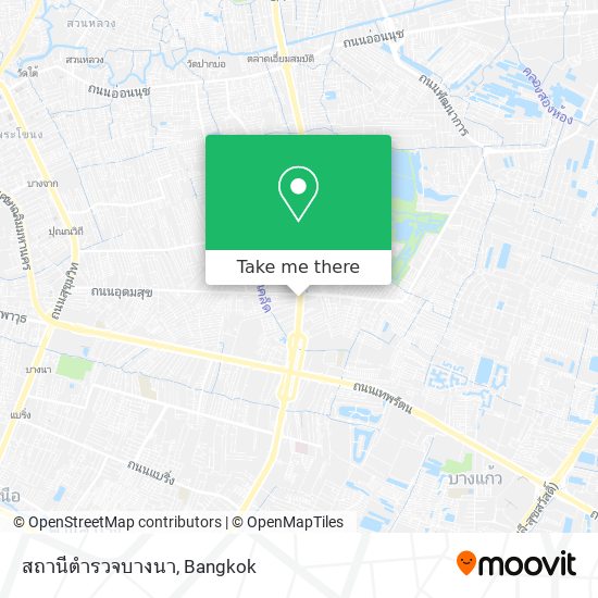 สถานีตำรวจบางนา map