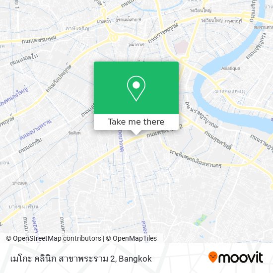 เมโกะ คลินิก สาขาพระราม 2 map