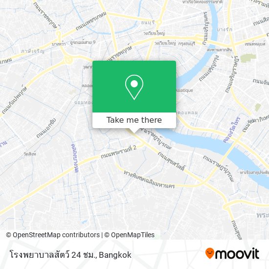 โรงพยาบาลสัตว์ 24 ชม. map