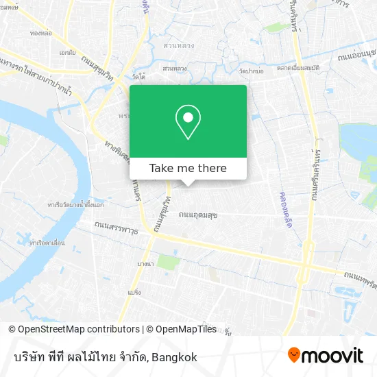 บริษัท พีที ผลไม้ไทย จำกัด map