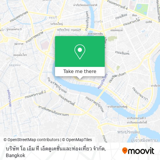 บริษัท โอ เอ็ม ที เอ็ดดูเคชั่นและท่องเที่ยว จำกัด map