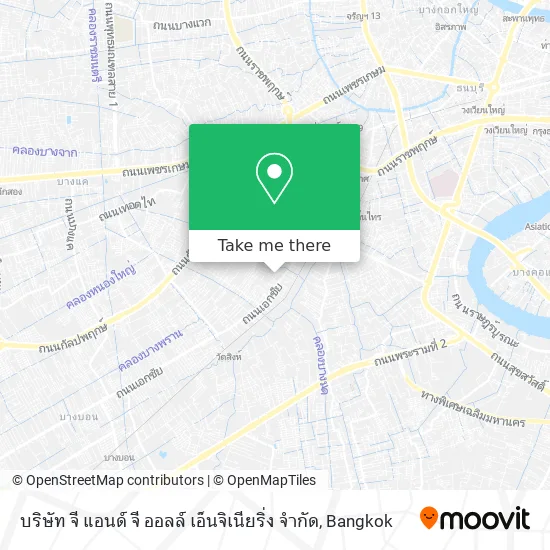 บริษัท จี แอนด์ จี ออลล์ เอ็นจิเนียริ่ง จำกัด map