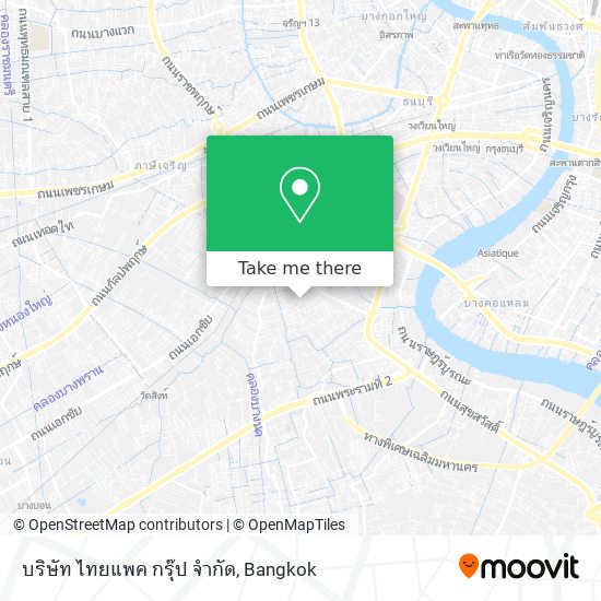 บริษัท ไทยแพค กรุ๊ป จำกัด map