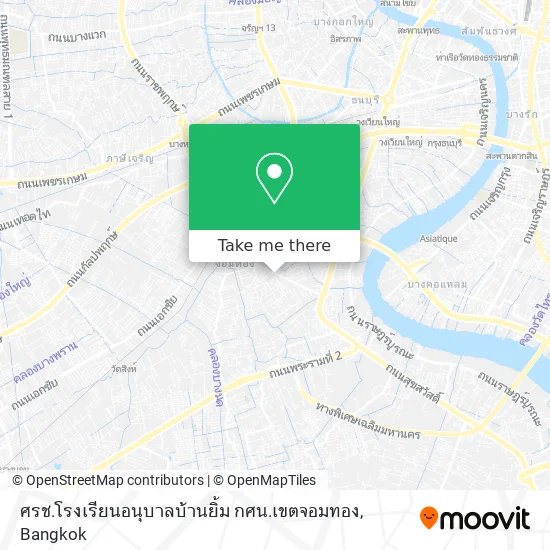 ศรช.โรงเรียนอนุบาลบ้านยิ้ม กศน.เขตจอมทอง map