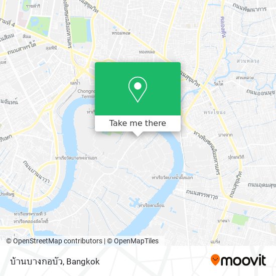 บ้านบางกอบัว map