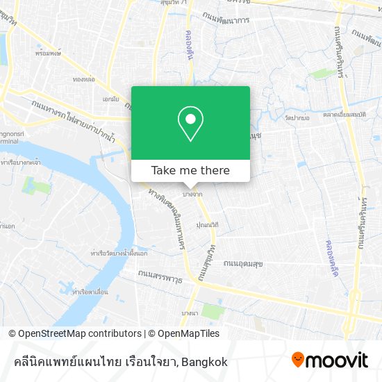 คลีนิคแพทย์แผนไทย เรือนใจยา map