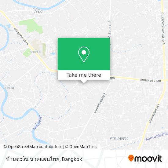 บ้านตะวัน นวดแผนไทย map