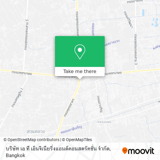 บริษัท เอ ที เอ็นจิเนียริ่งแอนด์คอนสตรัคชั่น จำกัด map