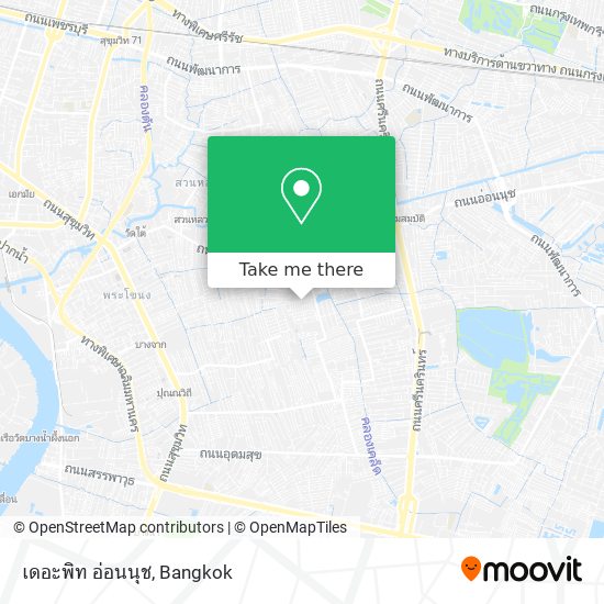 เดอะพิท อ่อนนุช map