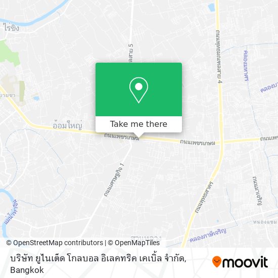 บริษัท ยูไนเต็ด โกลบอล อิเลคทริค เคเบิ้ล จำกัด map