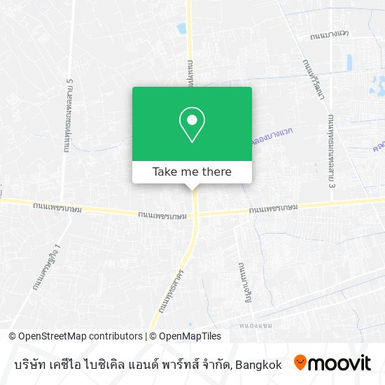 บริษัท เคซีไอ ไบซิเคิล แอนด์ พาร์ทส์ จำกัด map