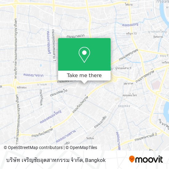 บริษัท เจริญชัยอุตสาหกรรม จำกัด map