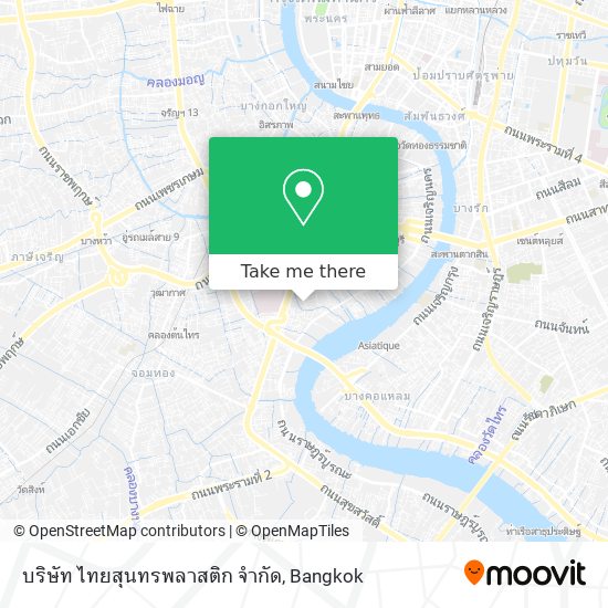 บริษัท ไทยสุนทรพลาสติก จำกัด map