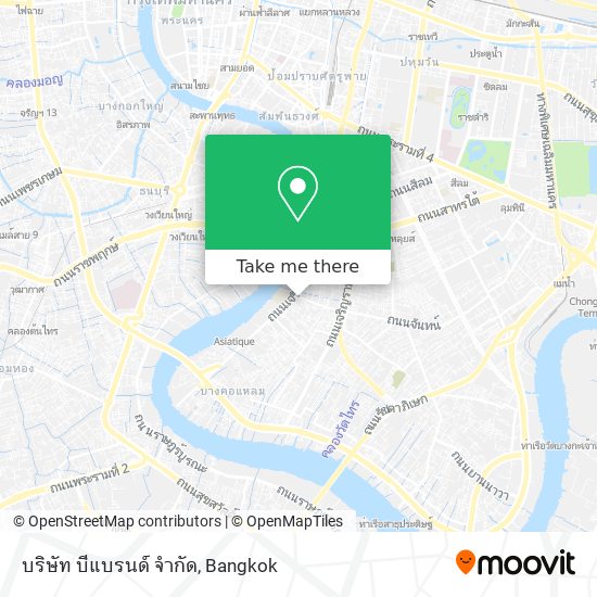 บริษัท บีแบรนด์ จำกัด map