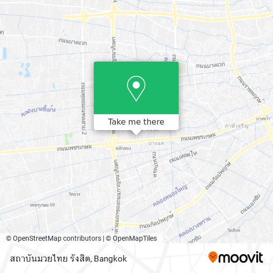 สถาบันมวยไทย รังสิต map