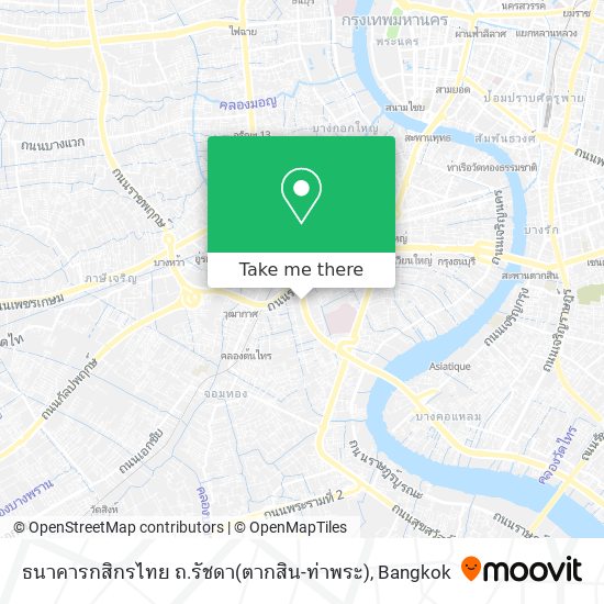 ธนาคารกสิกรไทย ถ.รัชดา(ตากสิน-ท่าพระ) map