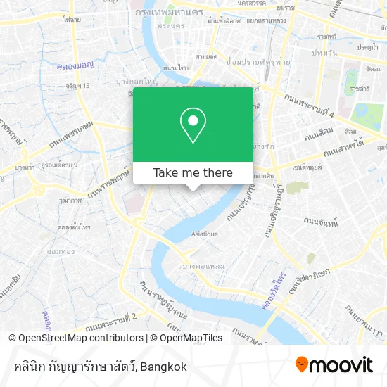 คลินิก กัญญารักษาสัตว์ map