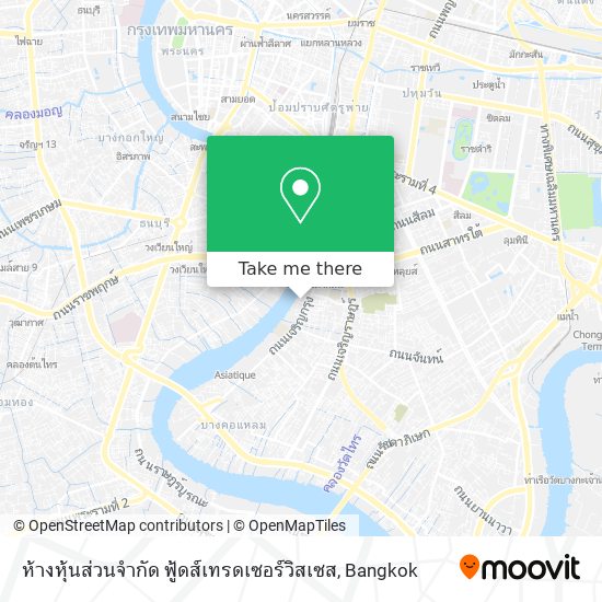 ห้างหุ้นส่วนจำกัด ฟู้ดส์เทรดเซอร์วิสเซส map