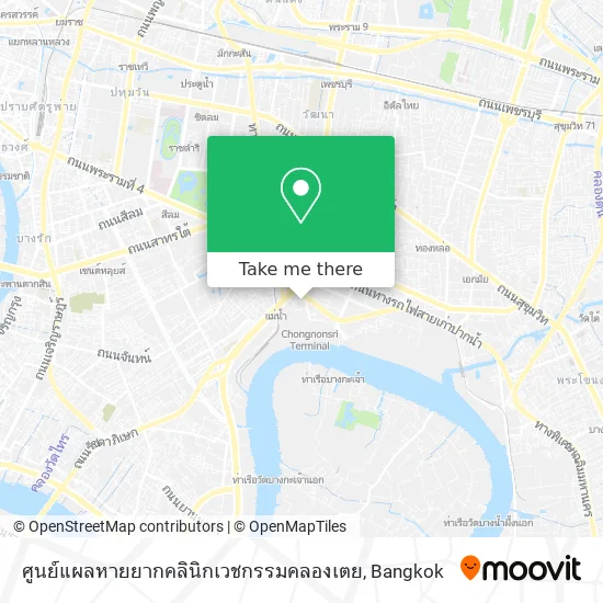 ศูนย์แผลหายยากคลินิกเวชกรรมคลองเตย map