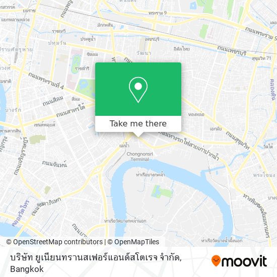 บริษัท ยูเนียนทรานสเฟอร์แอนด์สโตเรจ จำกัด map