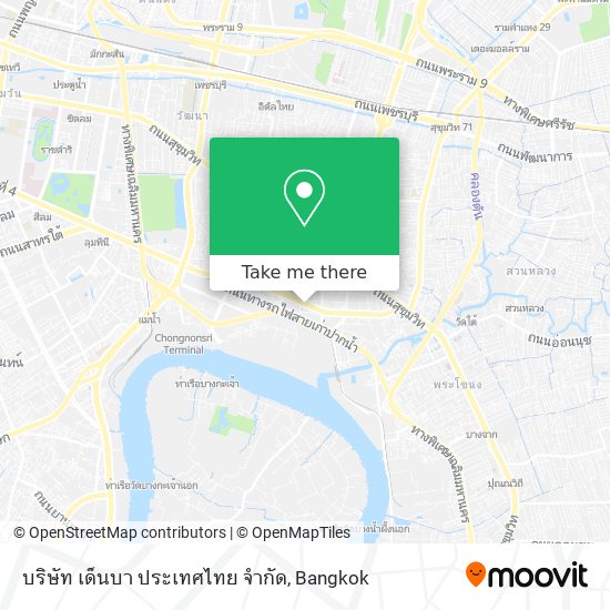 บริษัท เด็นบา ประเทศไทย จํากัด map