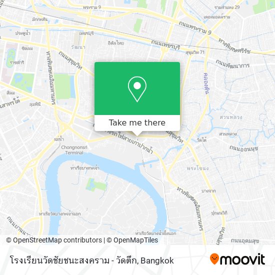 โรงเรียนวัดชัยชนะสงคราม - วัดตึก map