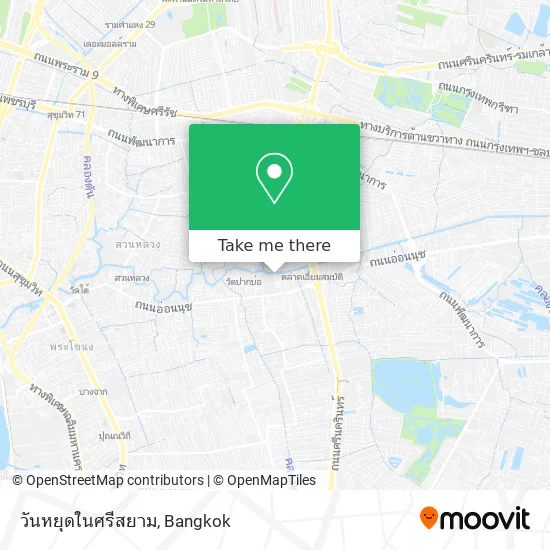 วันหยุดในศรีสยาม map