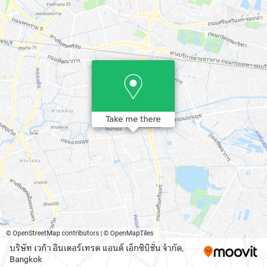 บริษัท เวก้า อินเตอร์เทรด แอนด์ เอ็กซิบิชั่น จำกัด map