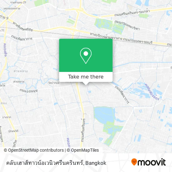 คลับเฮาส์ทาวน์อเวนิวศรีนครินทร์ map