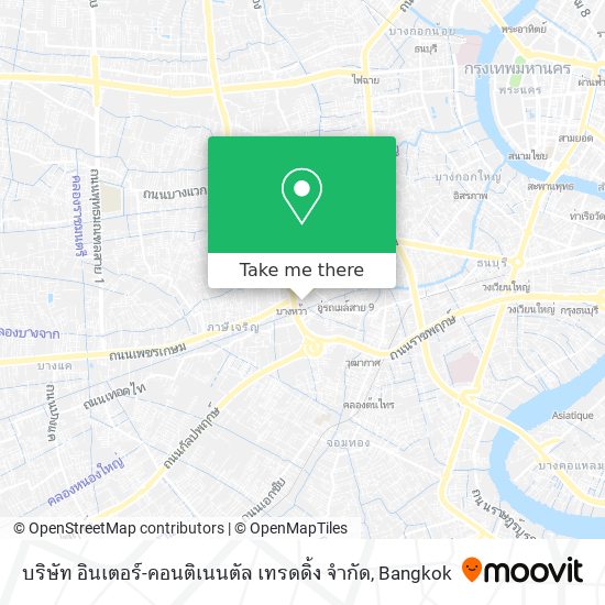 บริษัท อินเตอร์-คอนติเนนตัล เทรดดิ้ง จำกัด map