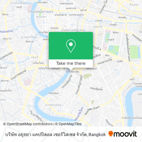 บริษัท อยุธยา แคปปิตอล เซอร์วิสเซส จำกัด map