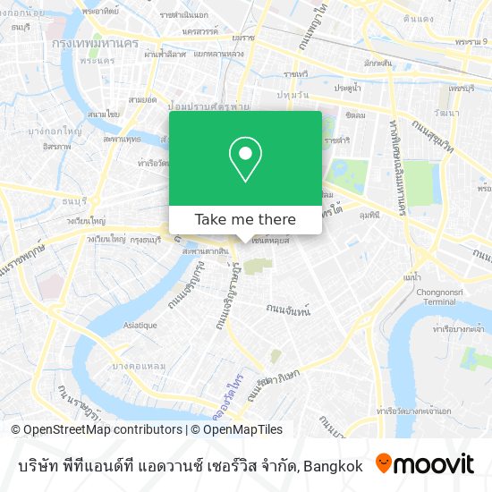 บริษัท พีทีแอนด์ที แอดวานซ์ เซอร์วิส จำกัด map