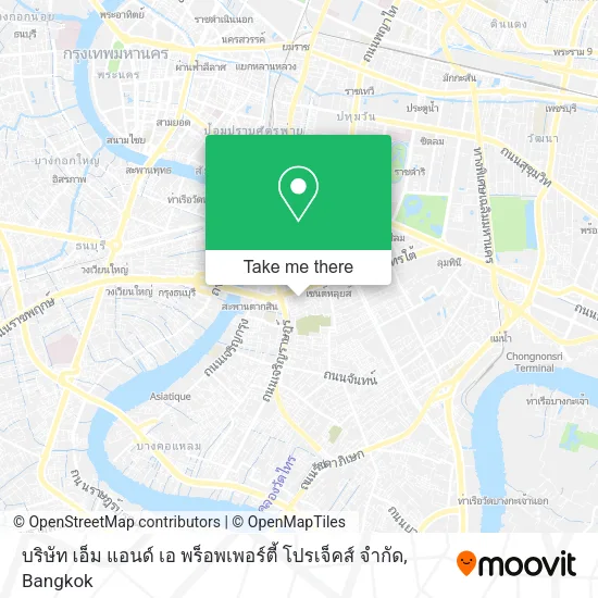 บริษัท เอ็ม แอนด์ เอ พร็อพเพอร์ตี้ โปรเจ็คส์ จำกัด map