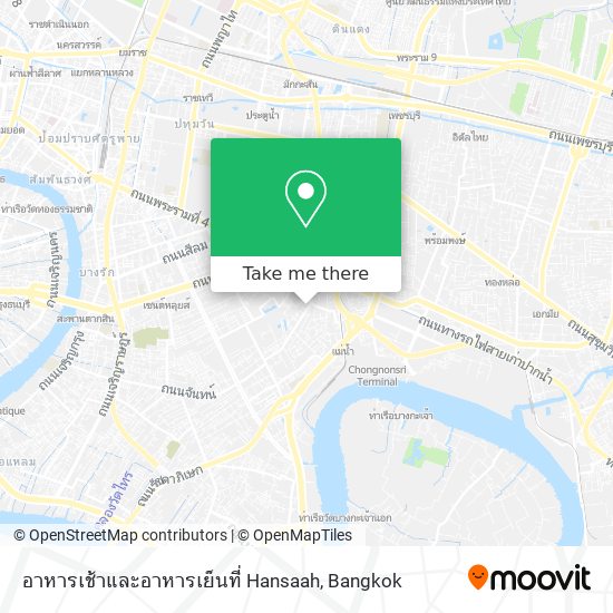 อาหารเช้าและอาหารเย็นที่ Hansaah map