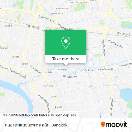 คลองถมและสะพานเหล็ก map