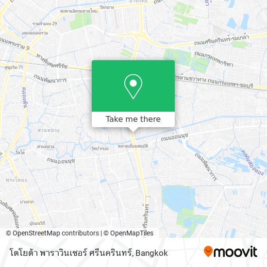 โตโยต้า พาราวินเซอร์ ศรีนครินทร์ map