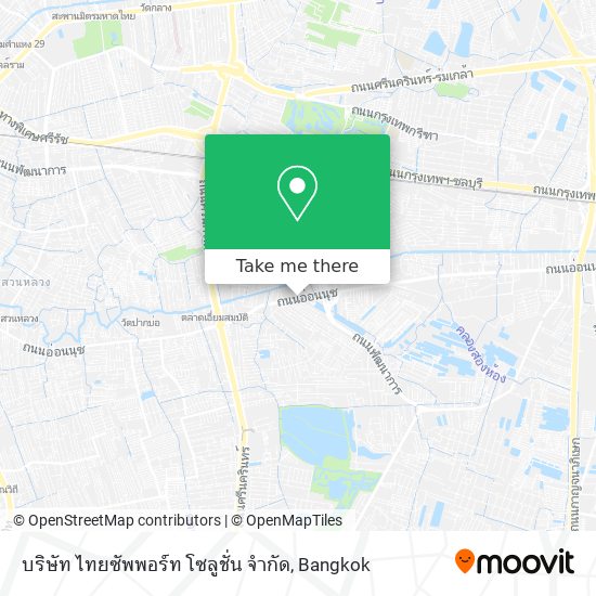 บริษัท ไทยซัพพอร์ท โซลูชั่น จำกัด map