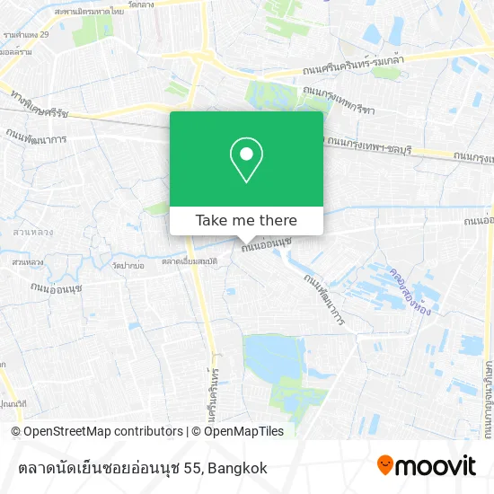 ตลาดนัดเย็นซอยอ่อนนุช 55 map