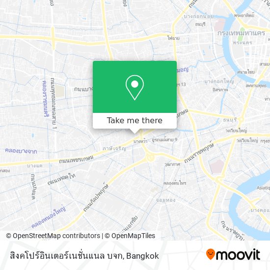 สิงคโปร์อินเตอร์เนชั่นแนล บจก map