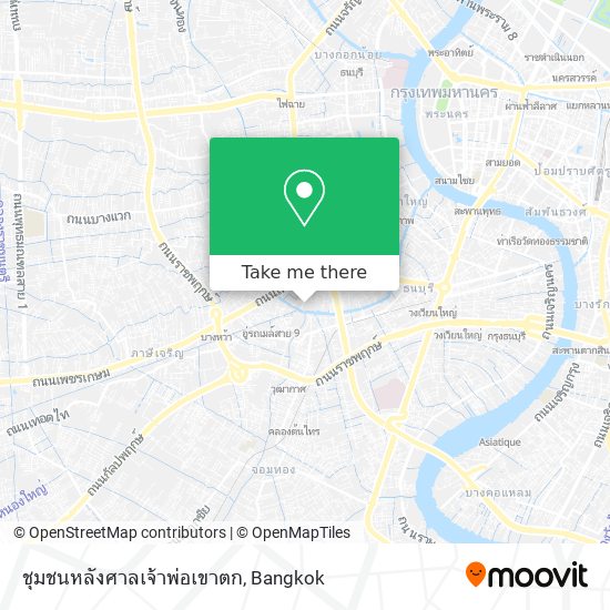 ชุมชนหลังศาลเจ้าพ่อเขาตก map
