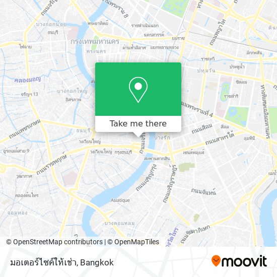 มอเตอร์ไซค์ให้เช่า map