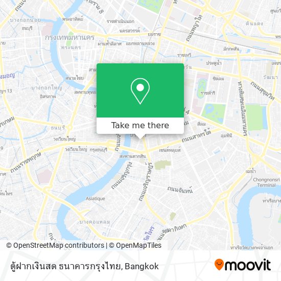 ตู้ฝากเงินสด ธนาคารกรุงไทย map