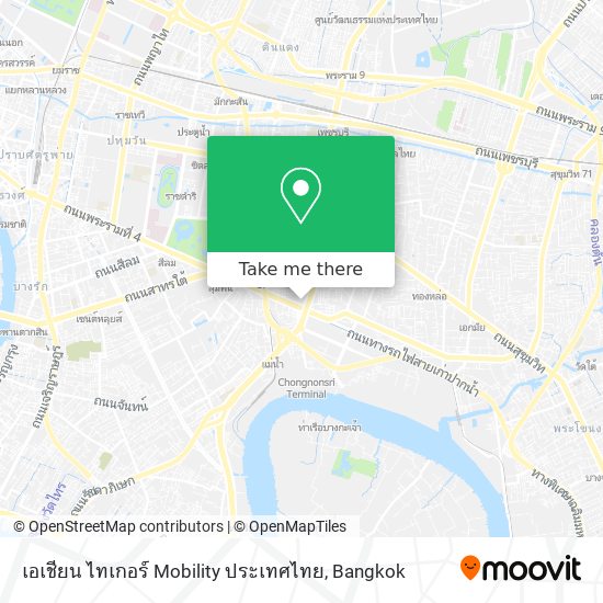 เอเชียน ไทเกอร์ Mobility ประเทศไทย map