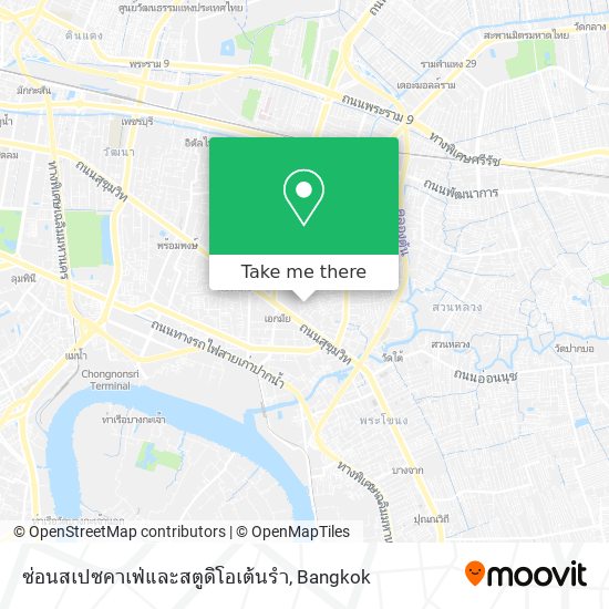 ซ่อนสเปซคาเฟ่และสตูดิโอเต้นรํา map