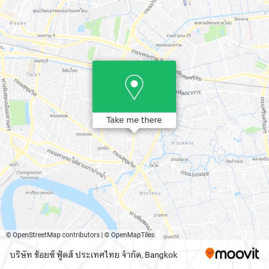 บริษัท ช้อยซ์ ฟู้ดส์ ประเทศไทย จำกัด map